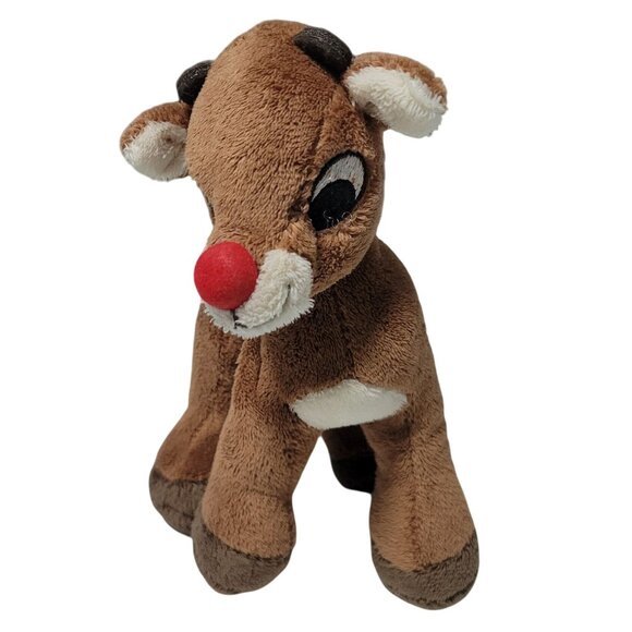 Rudolph The Red Nosed Reindeer 8 inch Plush Christmas Holiday Stuffed Animal Toy - Picture 2 of 6